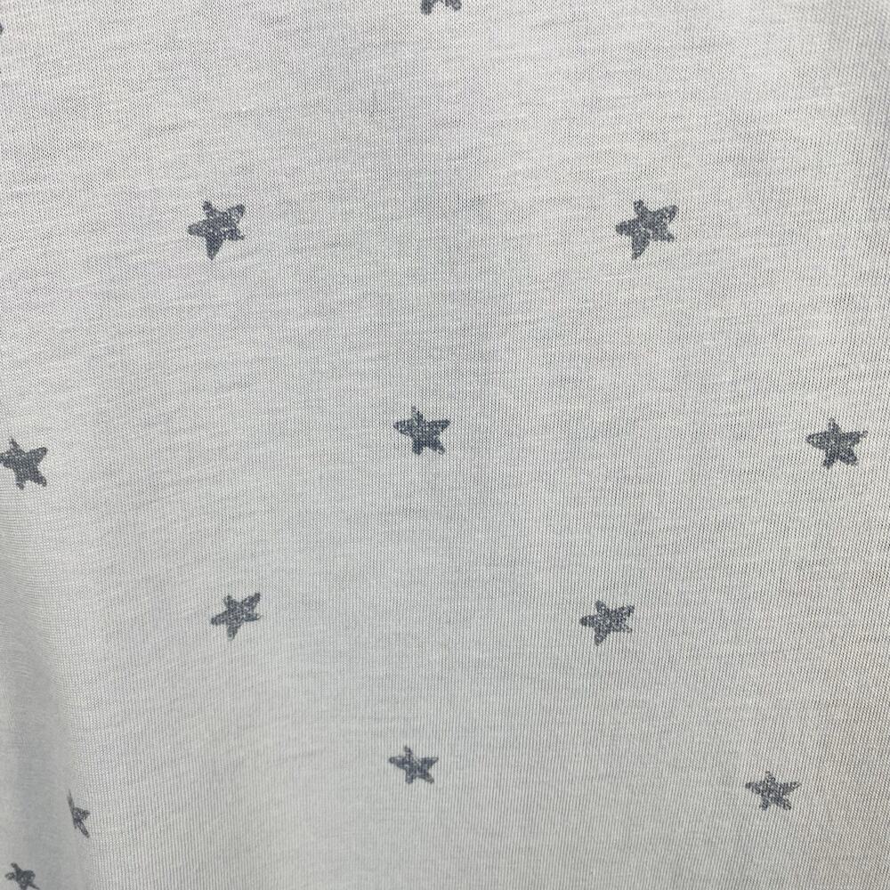 Splendid T-Shirt XL Purple Tee Top Stars Print V-Neck Short Sleeve - Picture 3 of 7